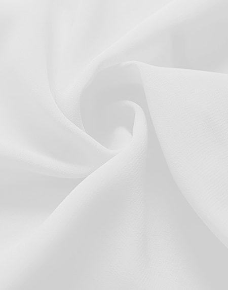 בד שיפון בצבע לבן