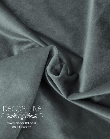 קטיפה רוחב 3 מטר אפור כהה