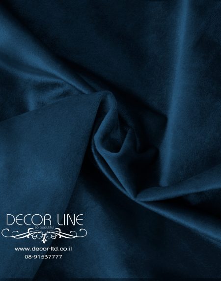בד קטיפה איטלקית 3 מטר רוחב בצבע כחול נייבי
