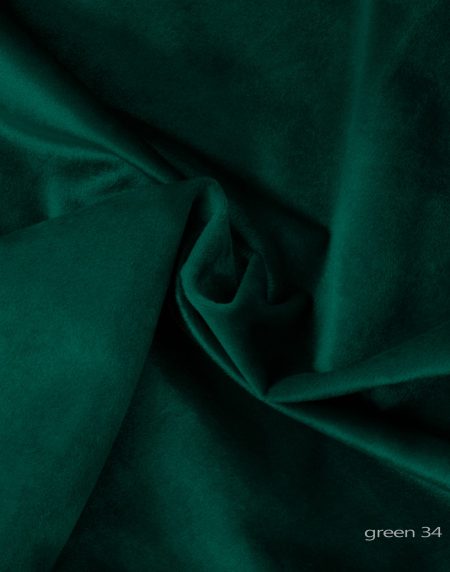 בד קטיפה איטלקית 3 מטר רוחב בצבע ירוק אמרלד